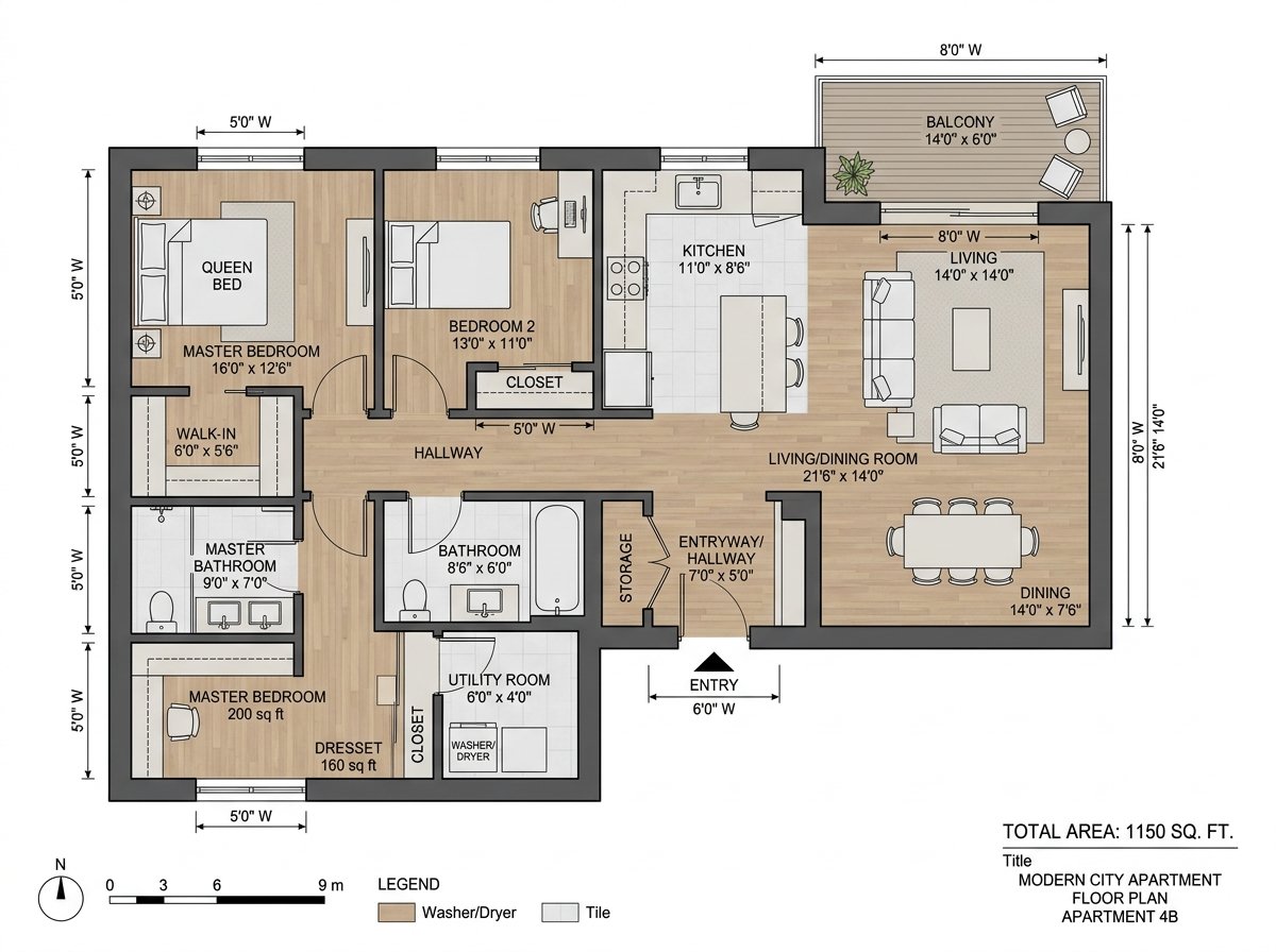 2D Floor Plan layout